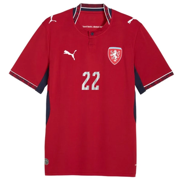 Maglia Repubblica Ceca Soucek 22 Gara Home Mondiali 2026