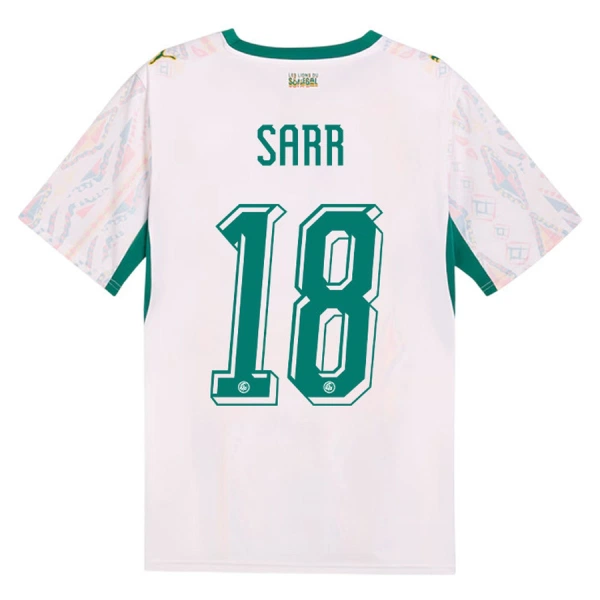 Maglia Senegal Sarr 18 Gara Home Mondiali 2026 Maglia Senegal Sarr 18 Gara Home Mondiali 2026