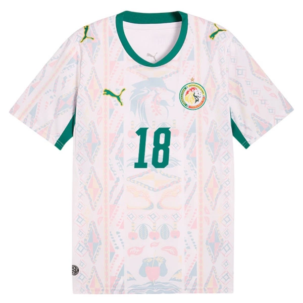 Maglia Senegal Sarr 18 Gara Home Mondiali 2026