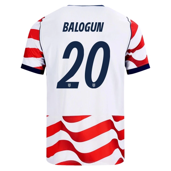 Maglia Stati Uniti Balogun 20 Gara Home Mondiali 2026 Maglia Stati Uniti Balogun 20 Gara Home Mondiali 2026