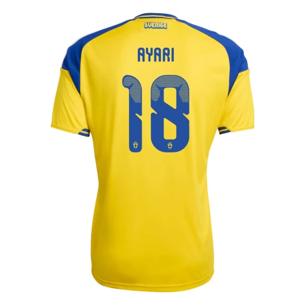 Maglia Svezia Ayari 18 Gara Home Mondiali 2026 Maglia Svezia Ayari 18 Gara Home Mondiali 2026