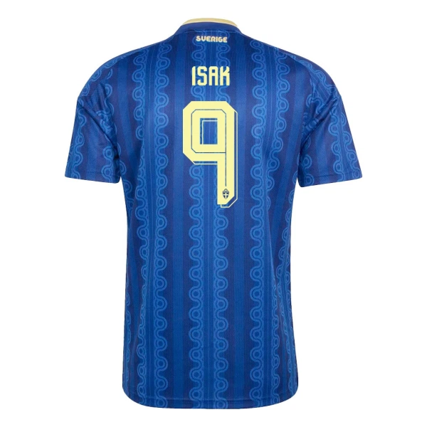 Maglia Svezia Isak 9 Gara Away Mondiali 2026 Maglia Svezia Isak 9 Gara Away Mondiali 2026