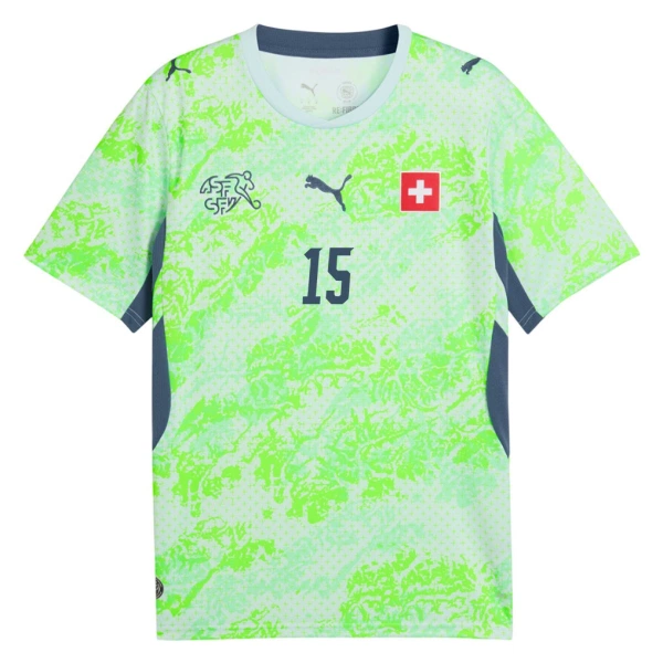Maglia Svizzera Djibril Sow 15 Gara Away Mondiali 2026