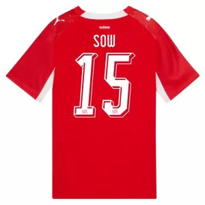Maglia Svizzera Djibril Sow 15 Gara Home Mondiali 2026