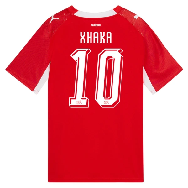 Maglia Svizzera Granit Xhaka 10 Gara Home Mondiali 2026