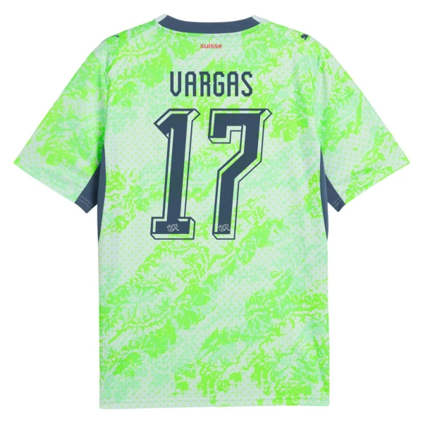 Maglia Svizzera Vargas 17 Gara Away Mondiali 2026 Maglia Svizzera Vargas 17 Gara Away Mondiali 2026