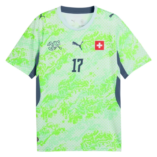 Maglia Svizzera Vargas 17 Gara Away Mondiali 2026