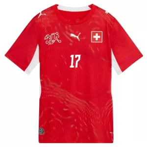 Maglia Svizzera Vargas 17 Gara Home Mondiali 2026