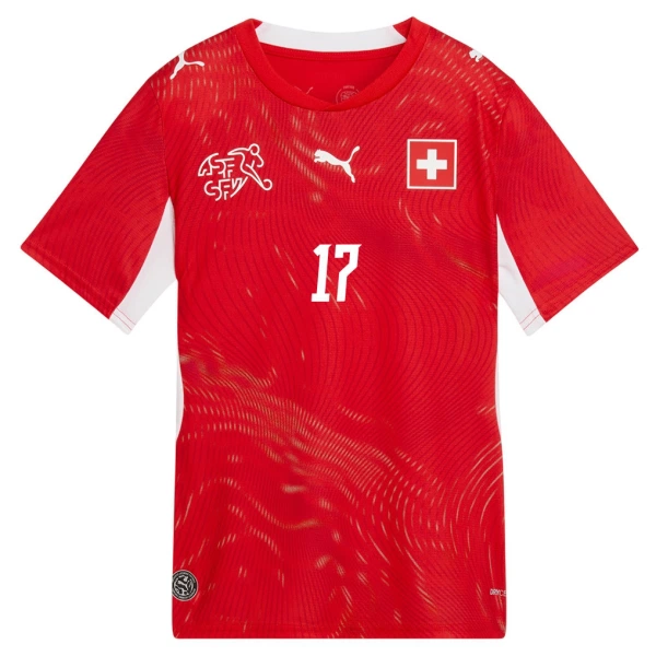 Maglia Svizzera Vargas 17 Gara Home Mondiali 2026