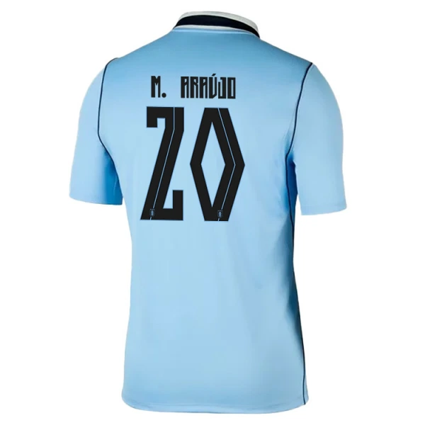 Maglia Uruguay Maximiliano Araujo 20 Gara Home Mondiali 2026 Maglia Uruguay Maximiliano Araujo 20 Gara Home Mondiali 2026