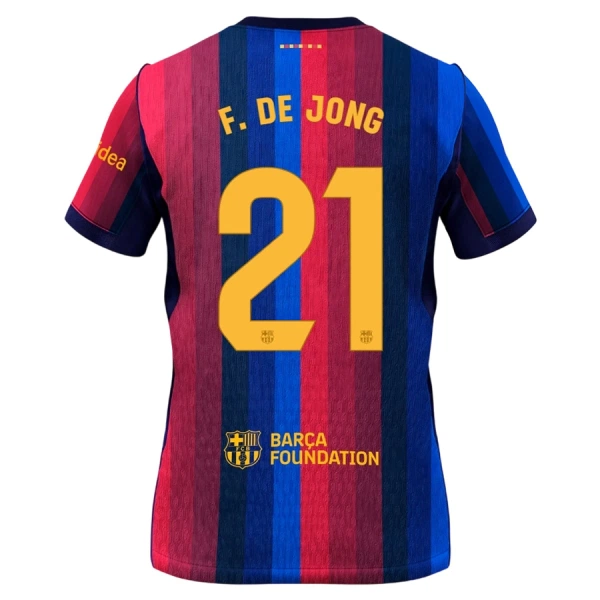 Maglia Barcellona Frenkie de Jong 21 Bambino Gara Home 2026/27