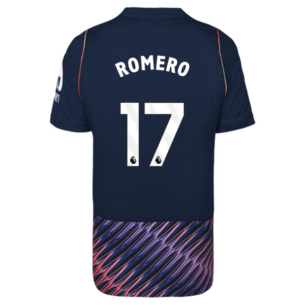Maglia Tottenham Hotspur Cristian Romero 17 Bambino Gara Away 2026/27