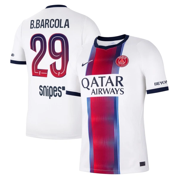 Maglia Paris Saint-Germain Bradley Barcola 29 Gara Away 2026/27 Maglia Paris Saint-Germain Bradley Barcola 29 Gara Away 2026/27