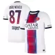 Maglia Paris Saint-Germain Joao Neves 87 Gara Away 2026/27 Maglia Paris Saint-Germain Joao Neves 87 Gara Away 2026/27