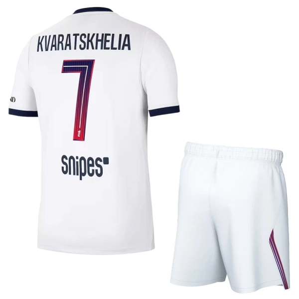 Maglia Paris Saint-Germain Kvaratskhelia 7 Bambino Gara Away 2026/27 Maglia Paris Saint-Germain Kvaratskhelia 7 Bambino Gara Away 2026/27
