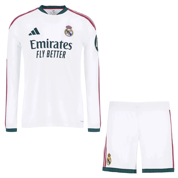 Maglia Real Madrid Bambino Gara Home 2026/27 Maniche Lunghe