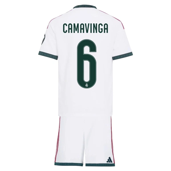 Maglia Real Madrid Eduardo Camavinga 6 Bambino Gara Home 2026/27 Maglia Real Madrid Eduardo Camavinga 6 Bambino Gara Home 2026/27