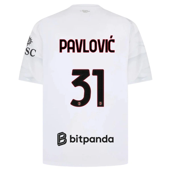 Maglia AC Milan Pavlovic 31 Gara Away 2026/27 Maglia AC Milan Pavlovic 31 Gara Away 2026/27