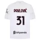 Maglia AC Milan Pavlovic 31 Gara Away 2026/27 Maglia AC Milan Pavlovic 31 Gara Away 2026/27