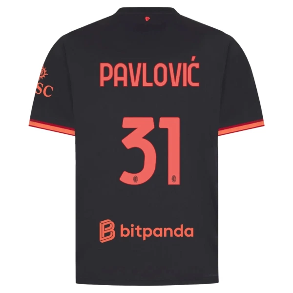 Maglia AC Milan Pavlovic 31 Gara Third 2026/27 Maglia AC Milan Pavlovic 31 Gara Third 2026/27