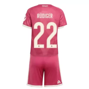 Maglia Real Madrid Antonio Rüdiger 22 Bambino Gara Third 2026/27