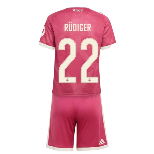 Maglia Real Madrid Antonio Rüdiger 22 Bambino Gara Third 2026/27