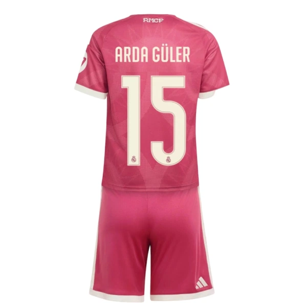 Maglia Real Madrid Arda Güler 15 Bambino Gara Third 2026/27 Maglia Real Madrid Arda Güler 15 Bambino Gara Third 2026/27