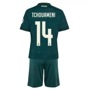 Maglia Real Madrid Aurélien Tchouaméni 14 Bambino Gara Away 2026/27