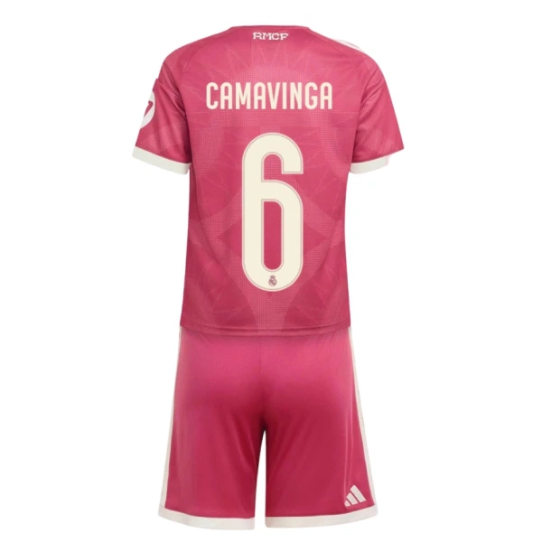Maglia Real Madrid Eduardo Camavinga 6 Bambino Gara Third 2026/27 Maglia Real Madrid Eduardo Camavinga 6 Bambino Gara Third 2026/27