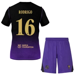 Maglia Barcellona Rodrigo Hernández 16 Bambino Gara Away 2026/27