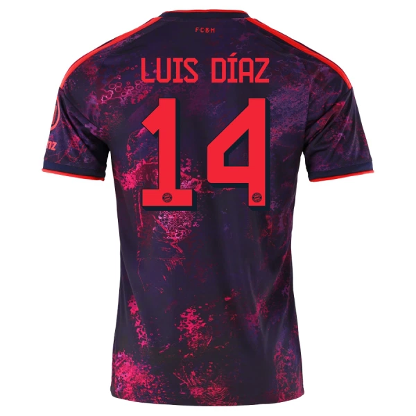 Maglia FC Bayern Monaco Luis Díaz 14 Gara Third 2026/27 Maglia FC Bayern Monaco Luis Díaz 14 Gara Third 2026/27