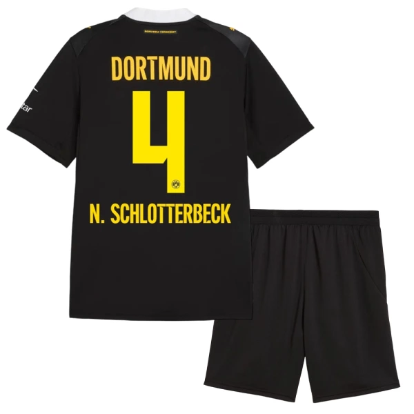 Maglia Borussia Dortmund Nico Schlotterbeck 4 Bambino Gara Away 2026/27 Maglia Borussia Dortmund Nico Schlotterbeck 4 Bambino Gara Away 2026/27