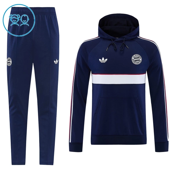 Bayern Monaco Cappotto di cotone Bambino 2026/27 Navy Bayern Monaco Cappotto di cotone Bambino 2026/27 Navy