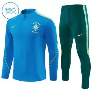 Brasile Tuta felpata da allenamento Bambino 2026/27 Blu