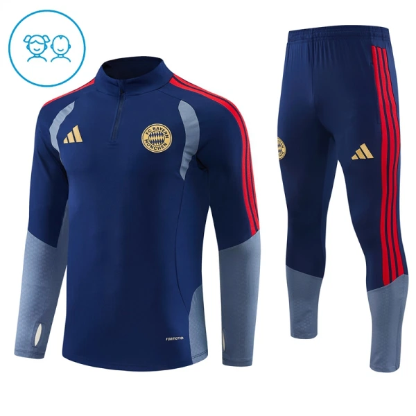 FC Bayern Monaco Tuta felpata da allenamento Bambino 2026/27 Blu FC Bayern Monaco Tuta felpata da allenamento Bambino 2026/27 Blu