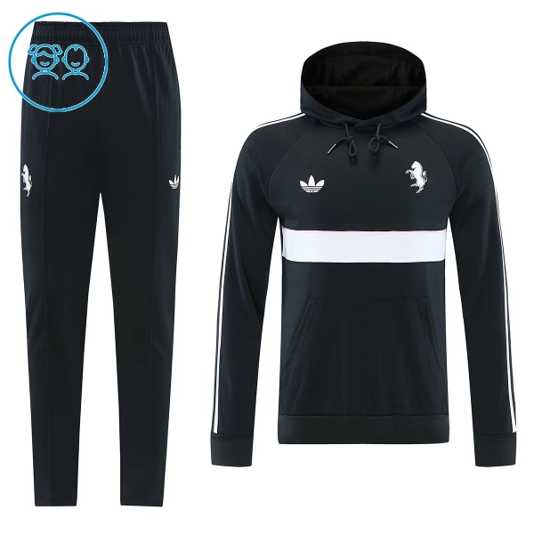 Juventus Cappotto di cotone Bambino 2026/27 Nero Juventus Cappotto di cotone Bambino 2026/27 Nero