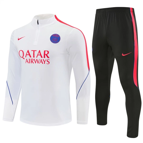 Paris Saint-Germain Tuta felpata da allenamento 2026/27 Bianco Paris Saint-Germain Tuta felpata da allenamento 2026/27 Bianco