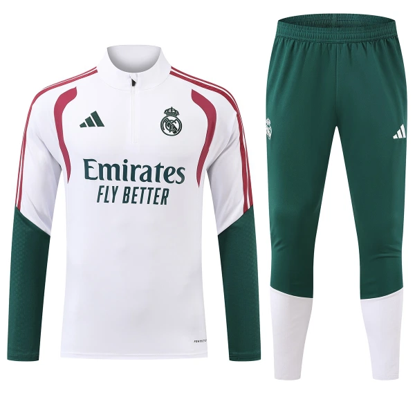 Real Madrid Tuta felpata da allenamento 2026/27 Bianco Real Madrid Tuta felpata da allenamento 2026/27 Bianco