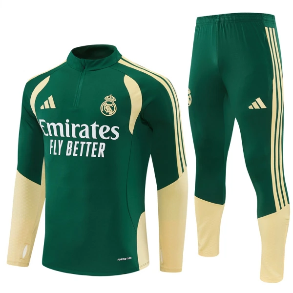 Real Madrid Tuta felpata da allenamento 2026/27 Verde Real Madrid Tuta felpata da allenamento 2026/27 Verde