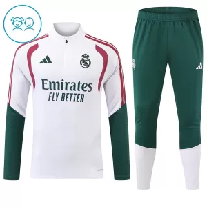 Real Madrid Tuta felpata da allenamento Bambino 2026/27 Bianco Real Madrid Tuta felpata da allenamento Bambino 2026/27 Bianco