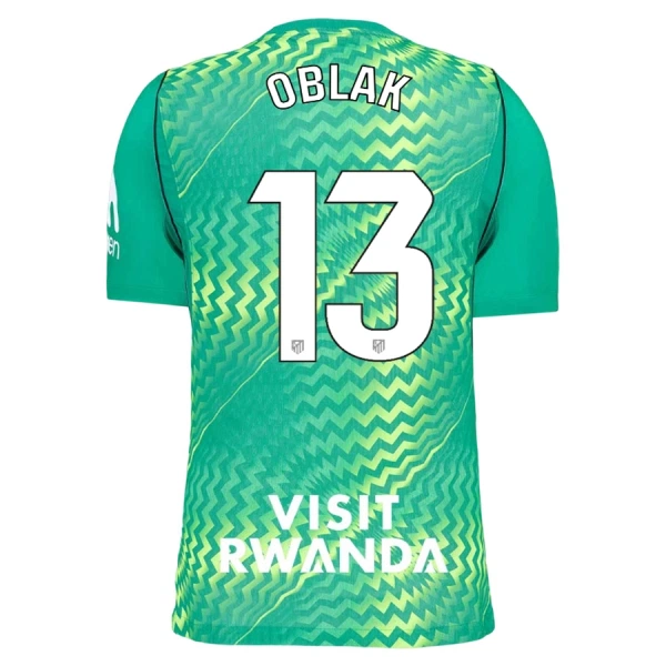 Maglia Portiere Atlético Madrid Jan Oblak 13 2026/27 Verde Maglia Portiere Atlético Madrid Jan Oblak 13 2026/27 Verde