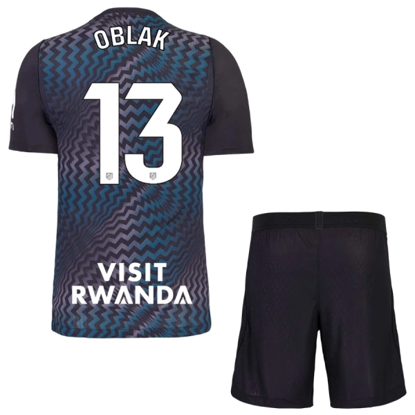 Maglia Portiere Atlético Madrid Jan Oblak 13 Bambino 2026/27 Nero Maglia Portiere Atlético Madrid Jan Oblak 13 Bambino 2026/27 Nero