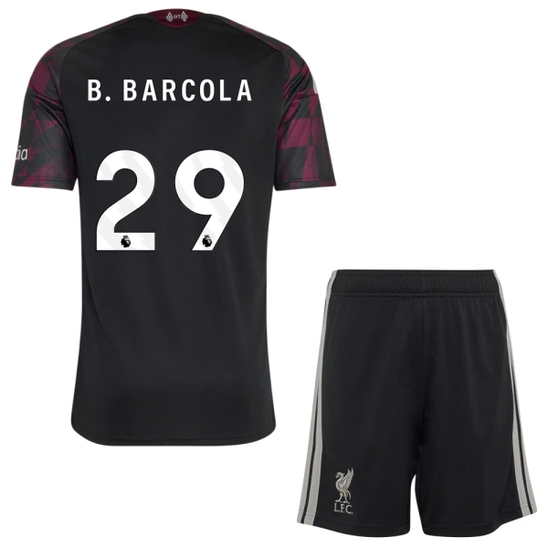 Maglia Liverpool B. Barcola 29 Bambino Gara Third 2026/27 Maglia Liverpool B. Barcola 29 Bambino Gara Third 2026/27