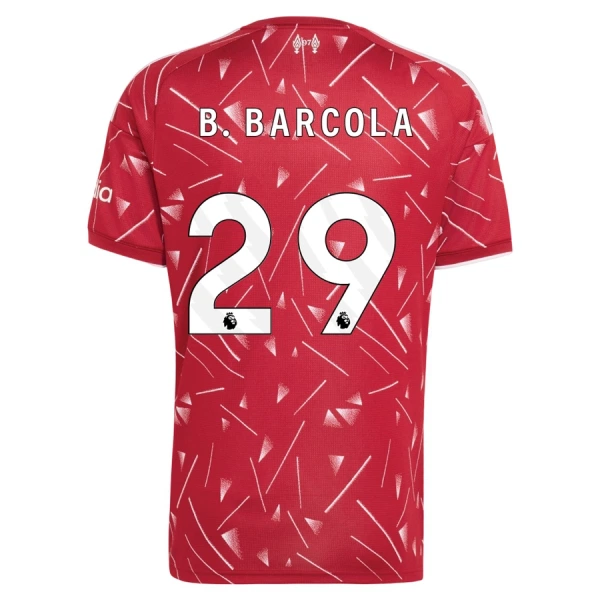 Maglia Liverpool B. Barcola 29 Gara Home 2026/27 Maglia Liverpool B. Barcola 29 Gara Home 2026/27