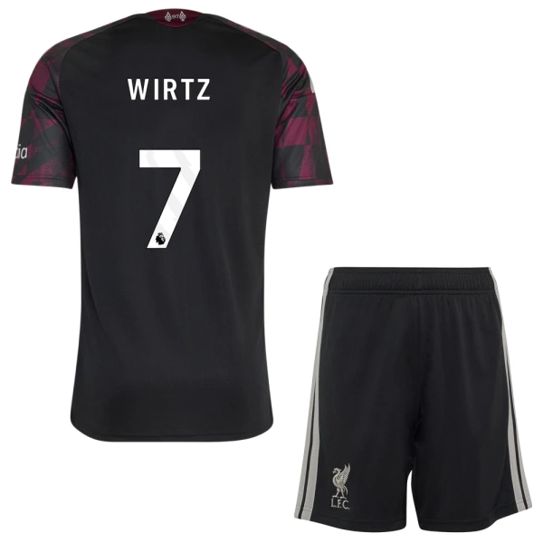 Maglia Liverpool Florian Wirtz 7 Bambino Gara Third 2026/27 Maglia Liverpool Florian Wirtz 7 Bambino Gara Third 2026/27